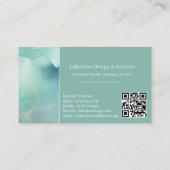 Carte de visite professionnelle en marbre pastel (Dos)