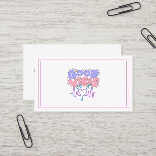 Carte de visite professionnelle en typographie min (Devant/Arrière en situation)