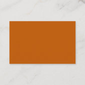 Carte de visite professionnelle européenne orange (Dos)