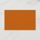 Carte de visite professionnelle européenne orange (Devant)
