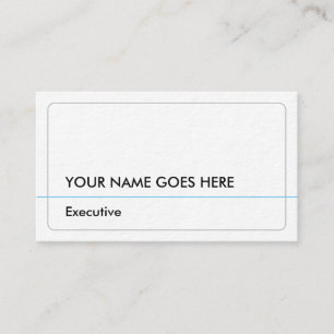 Carte de visite professionnelle exécutive basique 