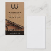 Carte de visite professionnelle, fond carton (Devant / Derrière)