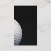 Carte de visite professionnelle, fond noir golf (Dos)