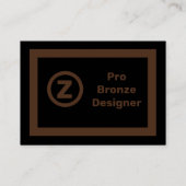 Carte de visite professionnelle Graphiste Noir et (Devant)