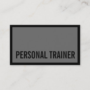 Carte de visite professionnelle grise pour le spor