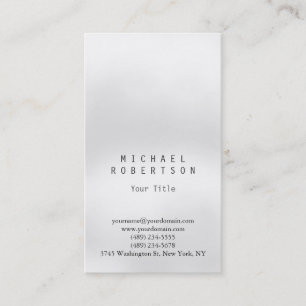 Carte de visite professionnelle grise verticale él