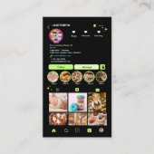 Carte de visite professionnelle Instagram pour che (Devant)