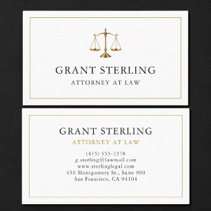 Carte de visite professionnelle Justice Balance po