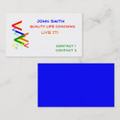 Carte de visite professionnelle lumineuse (Devant / Derrière)