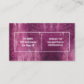 Carte de visite professionnelle Magenta Violet Mod (Dos)