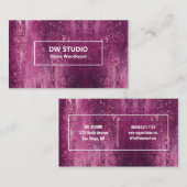 Carte de visite professionnelle Magenta Violet Mod (Devant / Derrière)