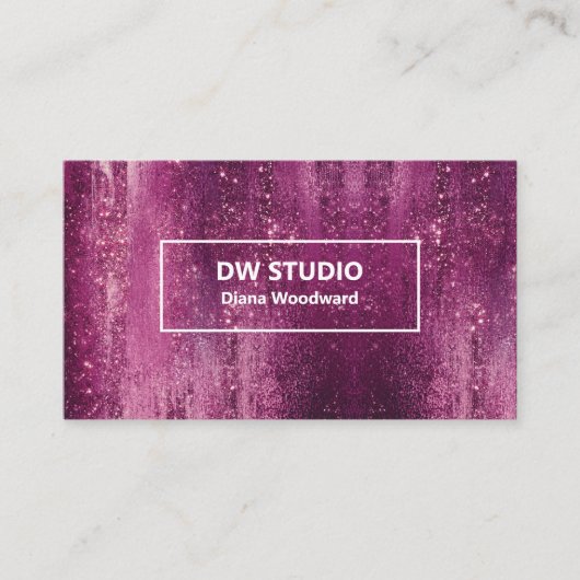 Carte de visite professionnelle Magenta Violet Mod (Devant)