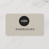 Carte de visite professionnelle marron pour atelie (Devant)
