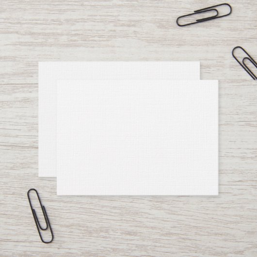 Carte de visite professionnelle Mighty en lin de l (Devant/Arrière en situation)