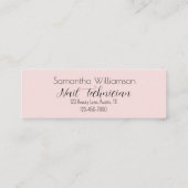Carte de visite professionnelle mini pour ongles e (Dos)