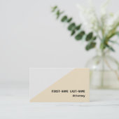 Carte de visite professionnelle minimale et basiqu (Debout devant)