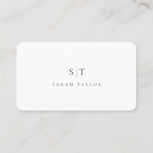 Carte de visite professionnelle minimale et propre