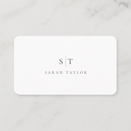 Carte de visite professionnelle minimale et propre (Devant)