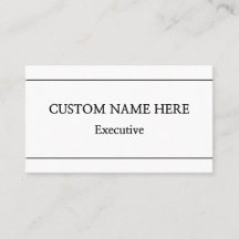 Carte de visite professionnelle minimale et simple