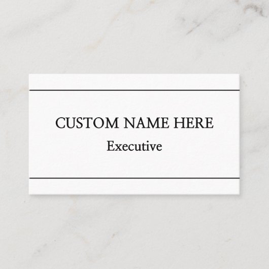 Carte de visite professionnelle minimale et simple (Devant)