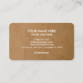 Carte de visite professionnelle minimale moderne (Dos)