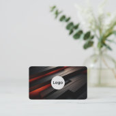 Carte de visite professionnelle minimale moderne (Debout devant)