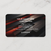 Carte de visite professionnelle minimale moderne (Dos)