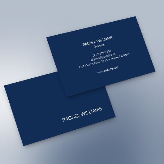 Carte de visite professionnelle minimale moderne
