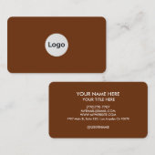 Carte de visite professionnelle minimale moderne (Devant / Derrière)