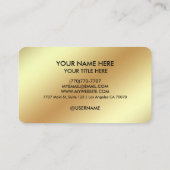 Carte de visite professionnelle minimale moderne (Dos)