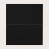 Carte de visite professionnelle minimale noire et (Intérieur déplié)
