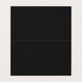Carte de visite professionnelle minimale noire et (Intérieur déplié)