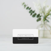 Carte de visite professionnelle minimaliste (Debout devant)
