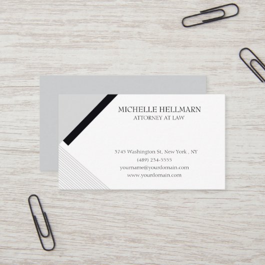 Carte de visite professionnelle minimaliste (Devant/Arrière en situation)