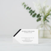 Carte de visite professionnelle minimaliste (Debout devant)