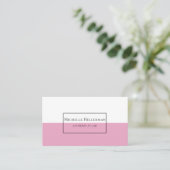 Carte de visite professionnelle minimaliste (Debout devant)