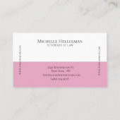 Carte de visite professionnelle minimaliste (Dos)