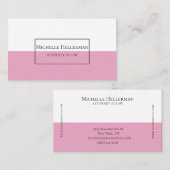 Carte de visite professionnelle minimaliste (Devant / Derrière)
