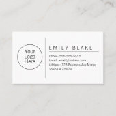 Carte de visite professionnelle minimaliste (Devant)