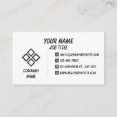 Carte de visite professionnelle minimaliste blanch (Devant)