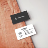 Carte de visite professionnelle minimaliste blanch