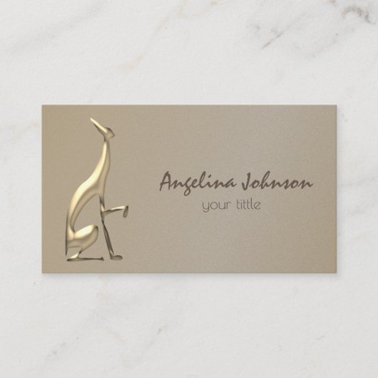 Carte de visite professionnelle Minimaliste Chien  (Devant)