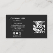 Carte de visite professionnelle minimaliste | Mode (Dos)
