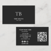 Carte de visite professionnelle minimaliste | Mode (Devant / Derrière)