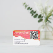 Carte de visite professionnelle minimaliste modern (Debout devant)