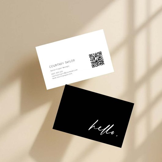Carte de visite professionnelle minimaliste modern