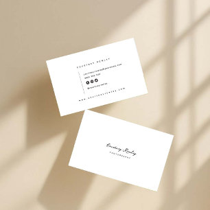 Carte de visite professionnelle minimaliste modern
