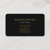 Carte de visite professionnelle minimaliste modern (Dos)