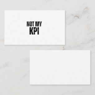 Carte de visite professionnelle minimaliste Not My