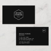 Carte de visite professionnelle minimaliste simple (Devant / Derrière)